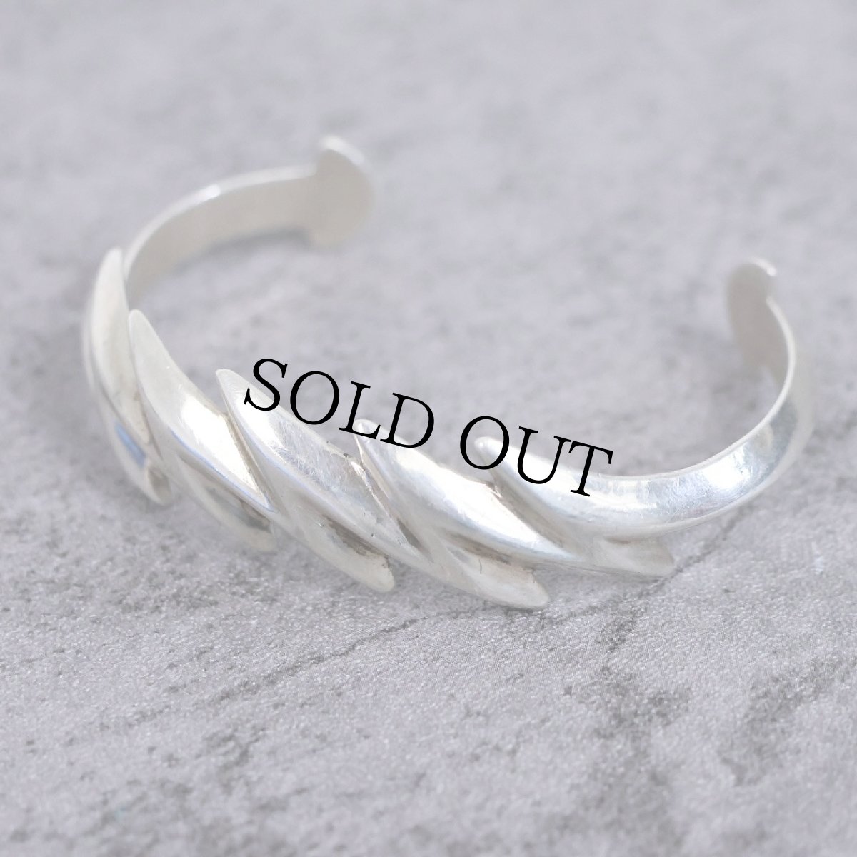 画像1: STERLING Silver ライトニング バングル (1)