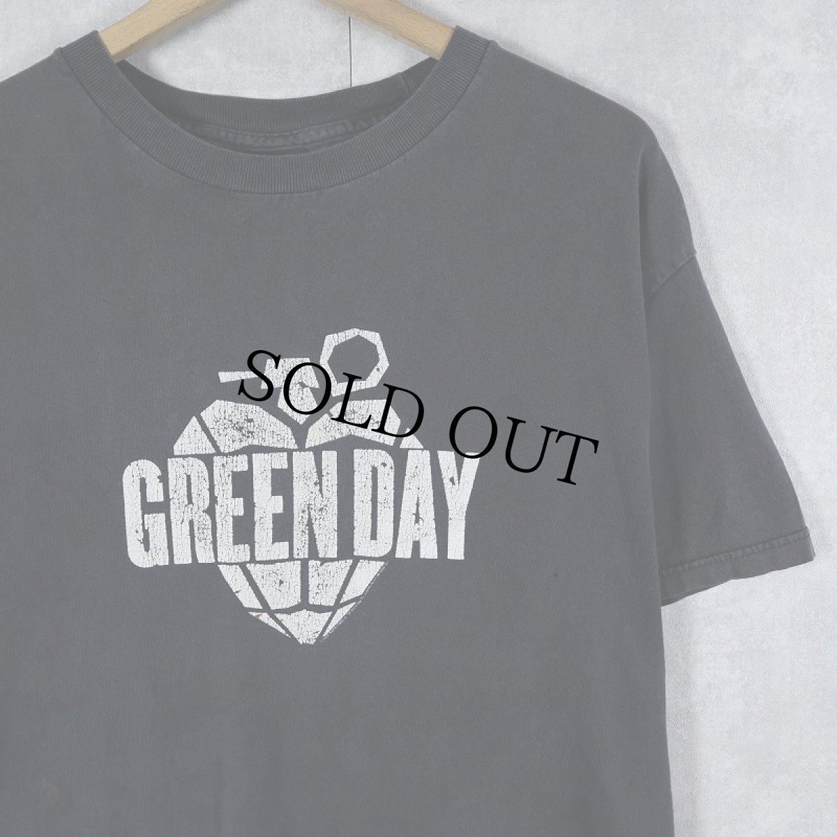 画像1: 2000's GREEN DAY "american idiot" ロックバンドプリントTシャツ BLACK (1)