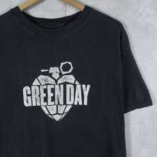 画像1: 2000's GREEN DAY "american idiot" ロックバンドプリントTシャツ BLACK (1)