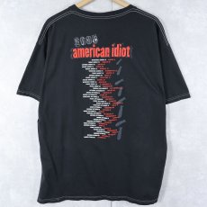 画像2: 2000's GREEN DAY "2005 american idiot" ロックバンド ツアープリントTシャツ BLACK XL (2)