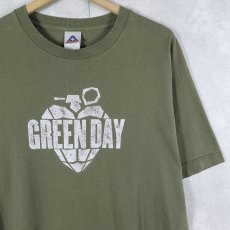 画像1: 2000's GREEN DAY "american idiot" ロックバンドプリントTシャツ L (1)