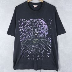 画像1: 90's DC COMICS "BATMAN RETURNS" キャラクタープリントTシャツ BLACK (1)