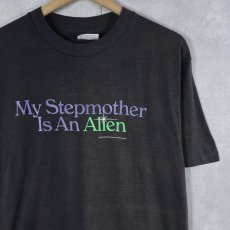 画像1: 80's USA製 "My Stepmother Is an Alien" SFラブコメディ映画プリントTシャツ BLACK L (1)