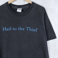 画像1: 2000's〜 RADIOHEAD "Hail to the Thief" ロックバンド アルバムプリントTシャツ BLACK L (1)
