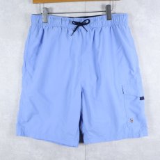 画像1: POLO Ralph Lauren ロゴ刺繍 ナイロンスイムショーツ M (1)
