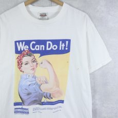 画像1: "We Can Do It!" 第二次世界大戦 ポスタープリントTシャツ L (1)