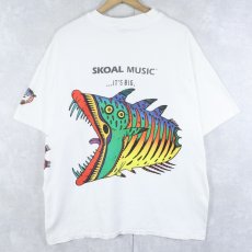 画像2: 90's SKOAL MUSIC USA製 "CATCH SKOAL MUSIC AT SPRING BREAK..." 音楽イベント 巻きプリントTシャツ XL (2)