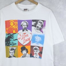 画像1: 90's USA製 "I Love Lucy" テレビドラマプリントTシャツ L (1)
