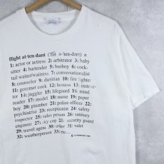 画像1: 90's INNOVATIONS USA製 "flight attendant..." プリントTシャツ L (1)