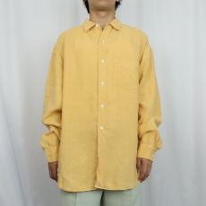 画像2: 90's BANANA REPUBLIC リネンシャツ L (2)