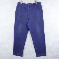 画像1: RED KAP コットンワークパンツ NAVY W32 (1)