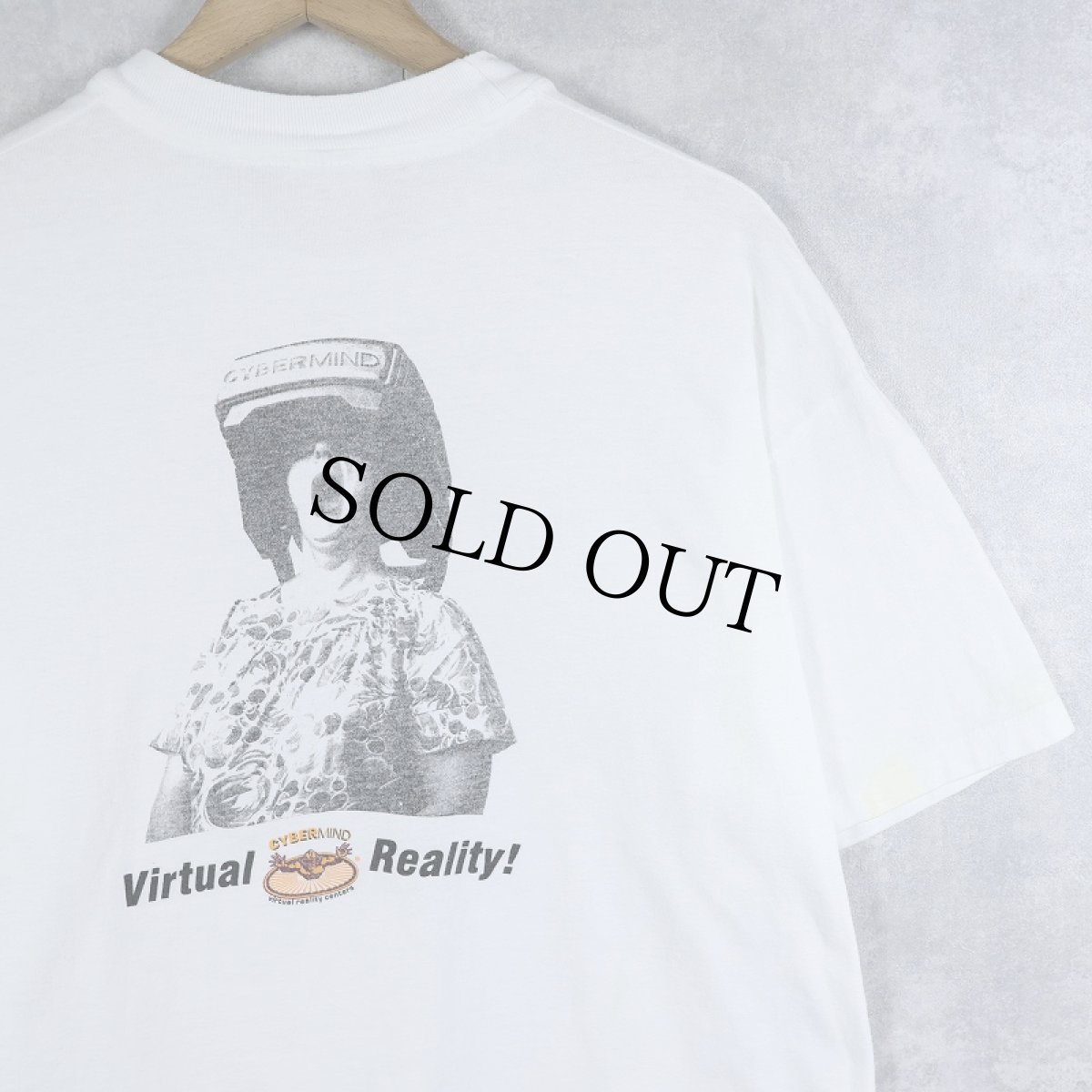 画像2: 90's USA製 "Virtual Reality!" フォトプリントTシャツ L (2)