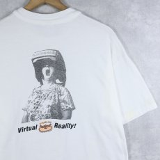 画像2: 90's USA製 "Virtual Reality!" フォトプリントTシャツ L (2)