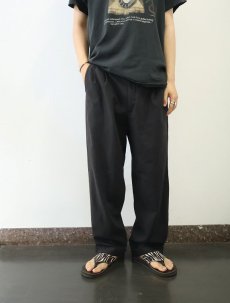 画像1: Montefino Uomo ウール×ポリエステル 2タックスラックス BLACK W33 (1)