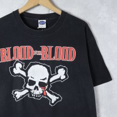 画像1: Blood for Blood "WASTED YOUTH CREW" ハードコア・パンクバンド プリントTシャツ BLACK L (1)