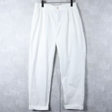 画像1: POLO Ralph Lauren 2タック コットンチノトラウザーズ W31 (1)
