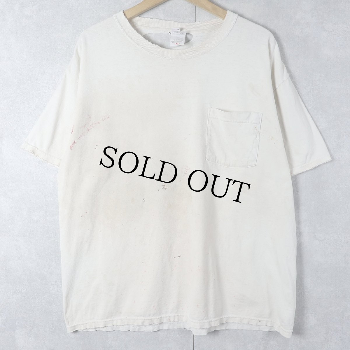 画像1: 2000's anvil 無地 ポケットTシャツ XL (1)
