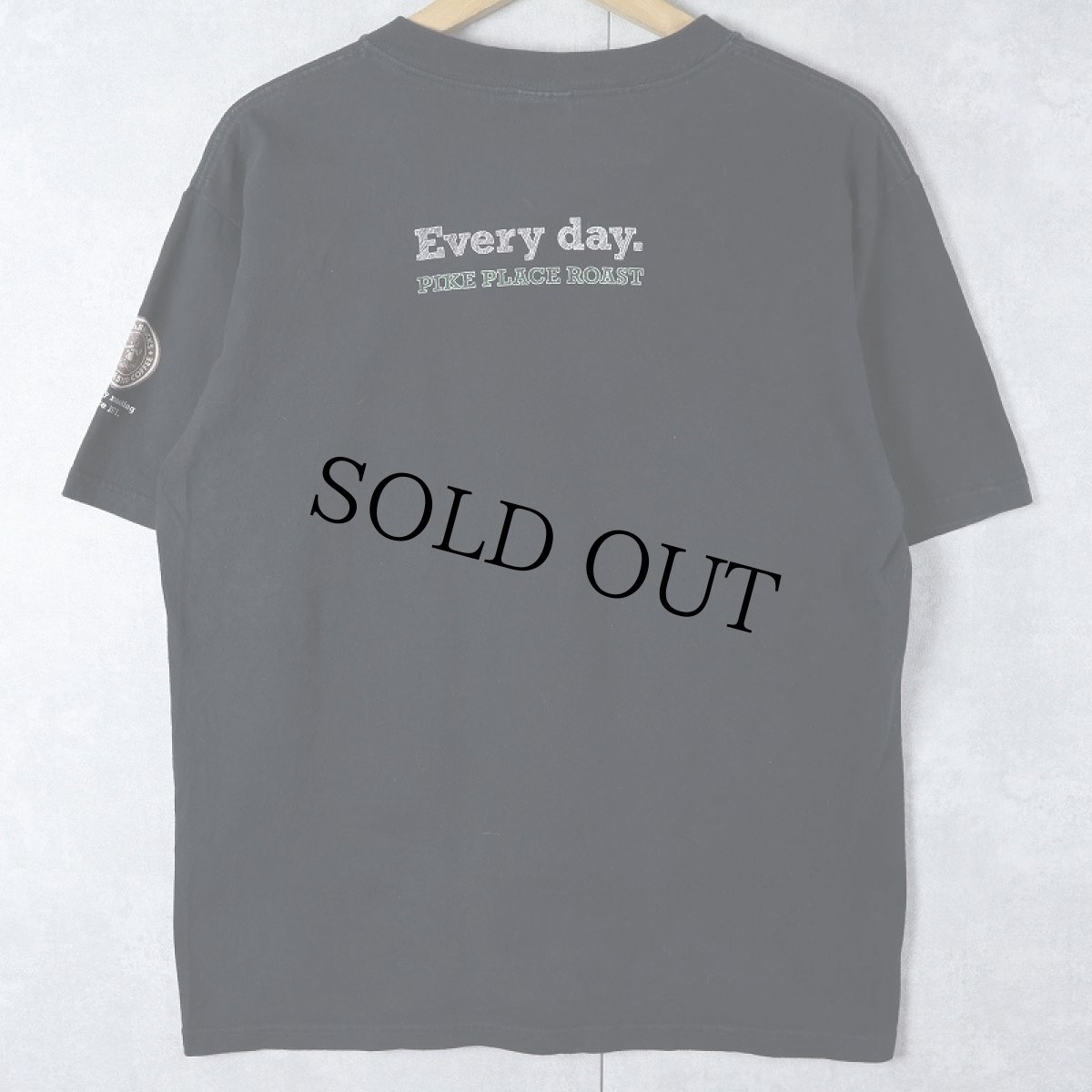 画像2: STARBUCKS COFFEE "Bold." プリントTシャツ BLACK M (2)