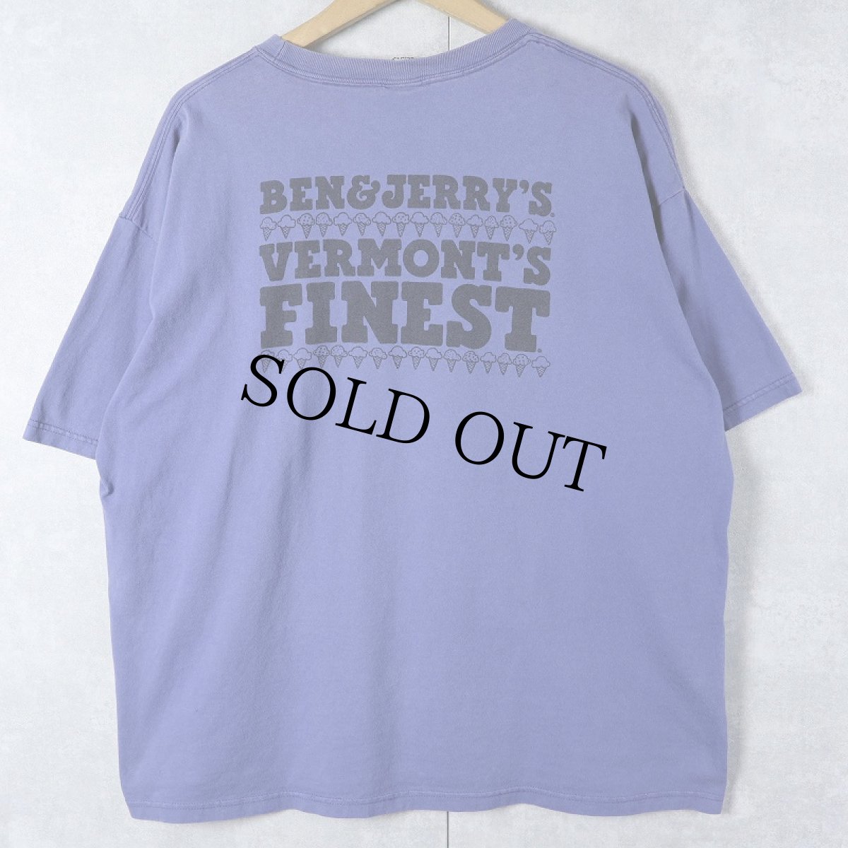 画像2: BEN&JERRY'S USA製 食品メーカー プリントTシャツ L (2)
