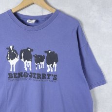 画像1: BEN&JERRY'S USA製 食品メーカー プリントTシャツ L (1)