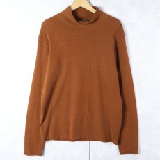 画像1: Ralph Lauren RRL レーヨン×コットン ハイネックロンT L (1)