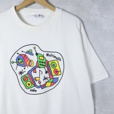 画像1: 90's USA製 "miro Multimedia" イラストプリントTシャツ XL (1)