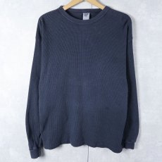 画像1: 90's GAP USA製 サーマルロンT NAVY M (1)
