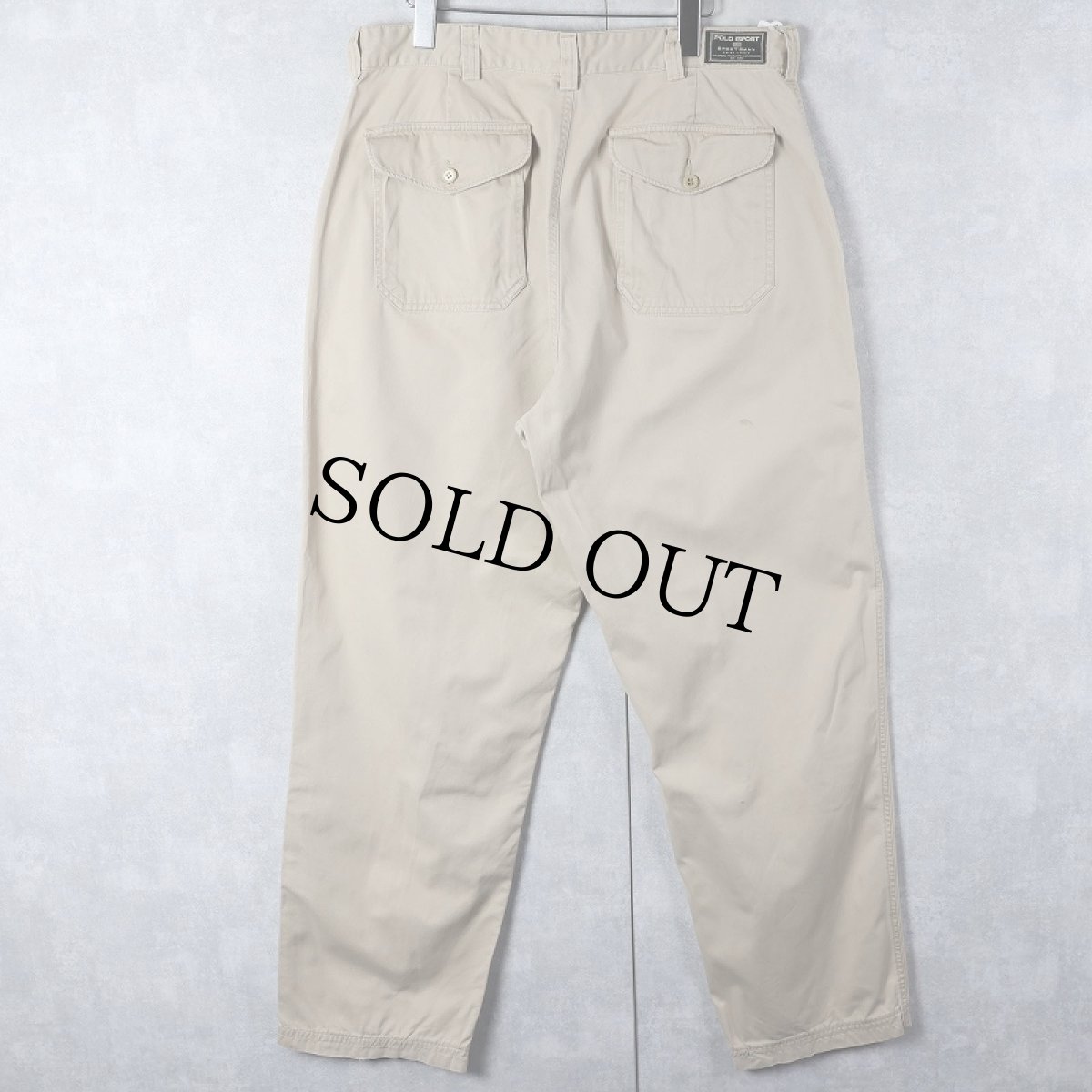 画像2: 90's POLO SPORT Ralph Lauren "SPORTSMAN" コットンベイカーパンツ W35 (2)