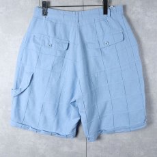 画像2: Trust リネン×レーヨン デザインショーツ W33 (2)
