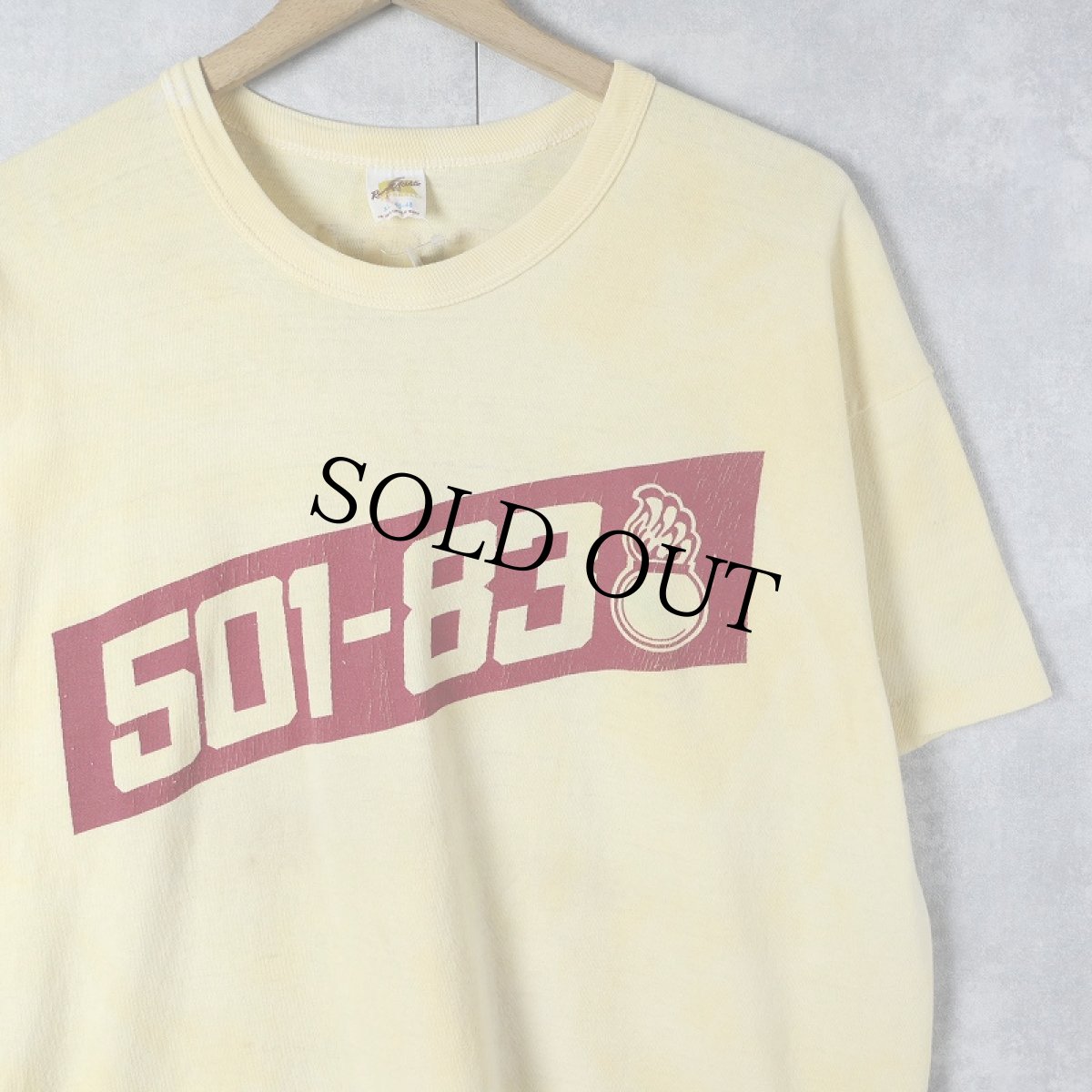 画像1: 70〜80's "501-83 HOBOKEN" プリントTシャツ XL (1)