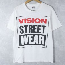 画像1: 90's VISION STREET WEAR USA製 ロゴプリントTシャツ L (1)