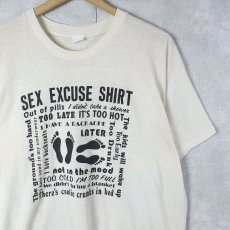 画像1: 80's "SEX EXCUSE SHIRT" ジョークプリントTシャツ (1)