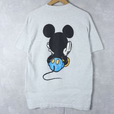 画像2: 90's 青パンミッキー キャラクタープリントＴシャツ  (2)