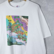 画像1: 90's USA製 アートプリントTシャツ XL (1)