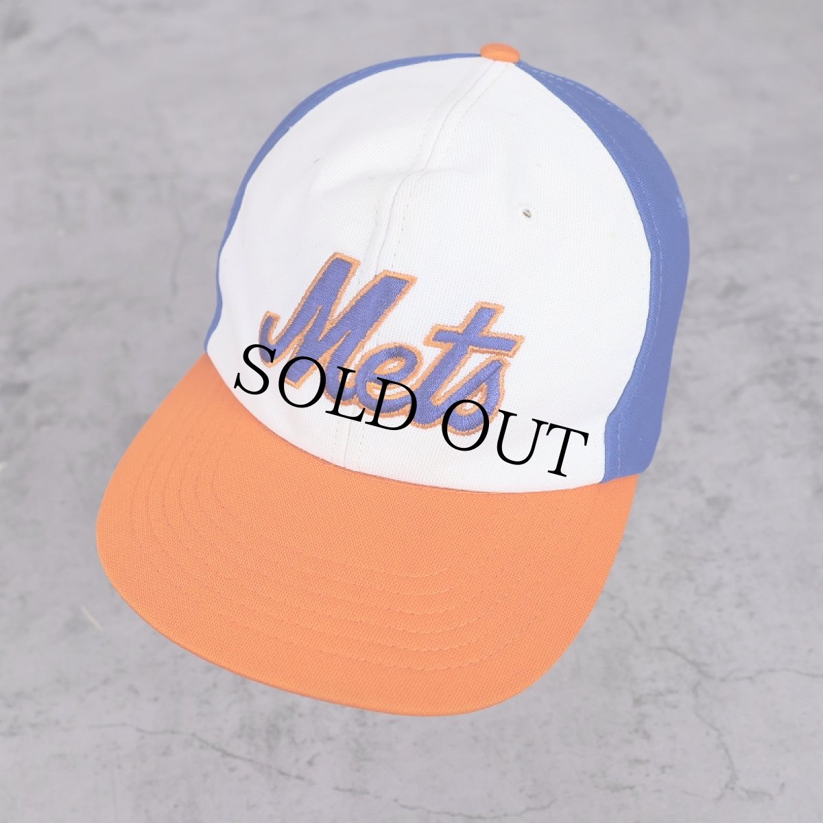 画像1: 80〜90's "New York Mets" スナップバック メッシュキャップ (1)