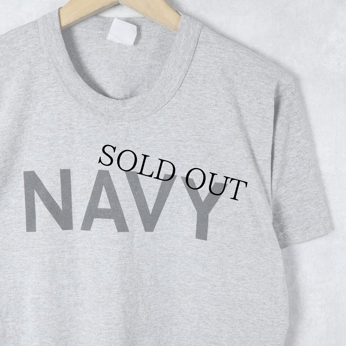 画像1: 80〜90's "NAVY" プリントTシャツ (1)