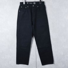 画像1: Levi's SILVERTAB "Loose" ブラックデニムパンツ W28 (1)