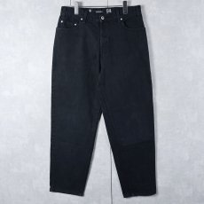 画像1: 90's Levi's SILVERTAB USA製 "Loose" ブラックデニムパンツ W31 (1)