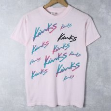 画像1: 80's THE KINKS USA製 ロックバンドツアープリントTシャツ M (1)