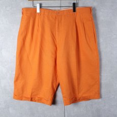画像1: 90's〜 TRUST 2タック リネン×レーヨンショーツ W39 (1)