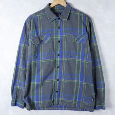 画像1: 2021AW Patagonia チェック柄 ネルシャツ M (1)
