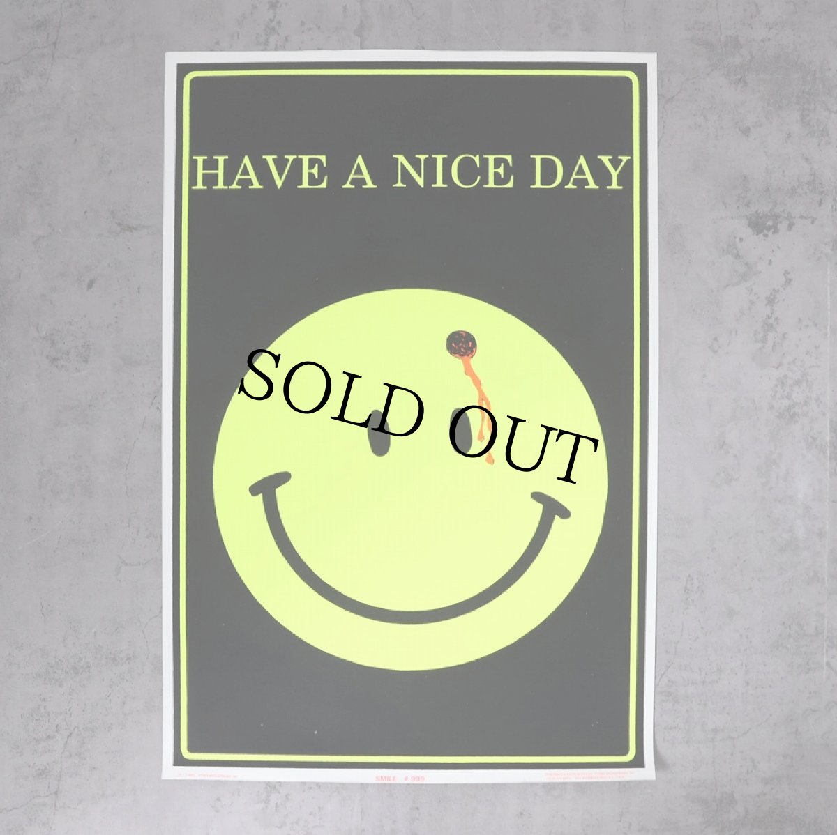 画像1: 90's "HAVE A NICE DAY" Smile Poster (1)