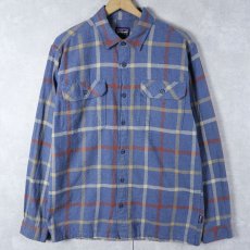 画像1: 2021AW Patagonia チェック柄 ネルシャツ M (1)