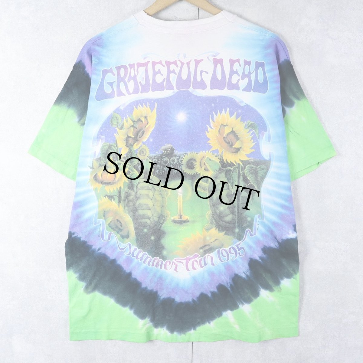 画像2: 90's LIQUID BLUE USA製 "GRATEFUL DEAD" タイダイ ロックバンドTシャツ L (2)