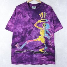 画像1: 90's GRATEFUL DEAD "SHAKE YOUR BONES" タイダイ ロックバンドTシャツ XL (1)