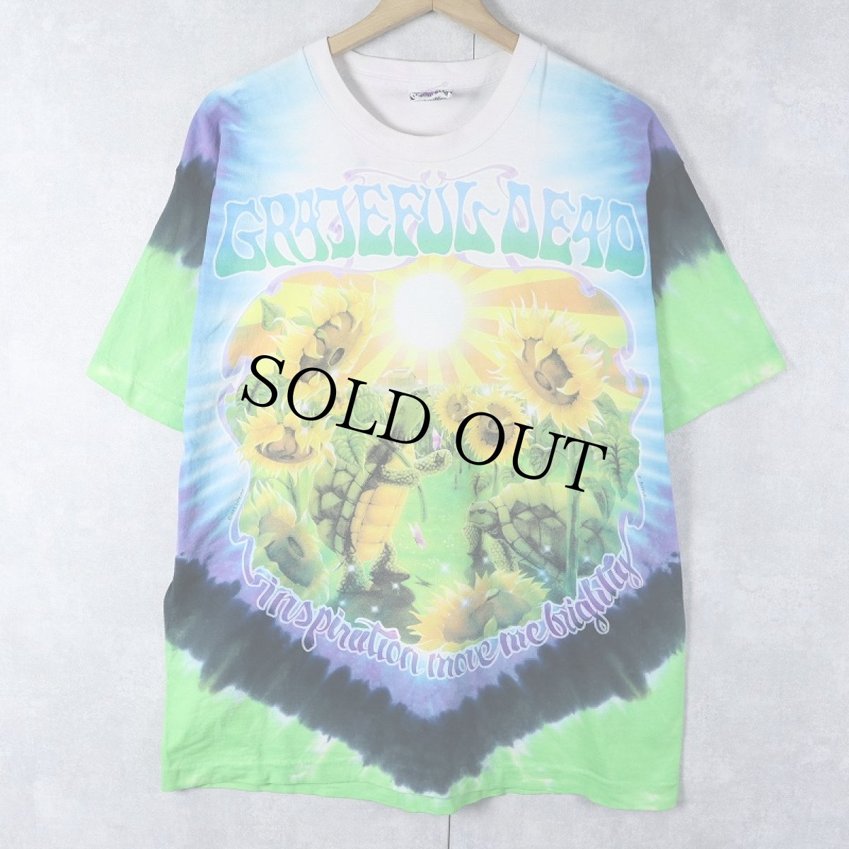 画像1: 90's LIQUID BLUE USA製 "GRATEFUL DEAD" タイダイ ロックバンドTシャツ L (1)