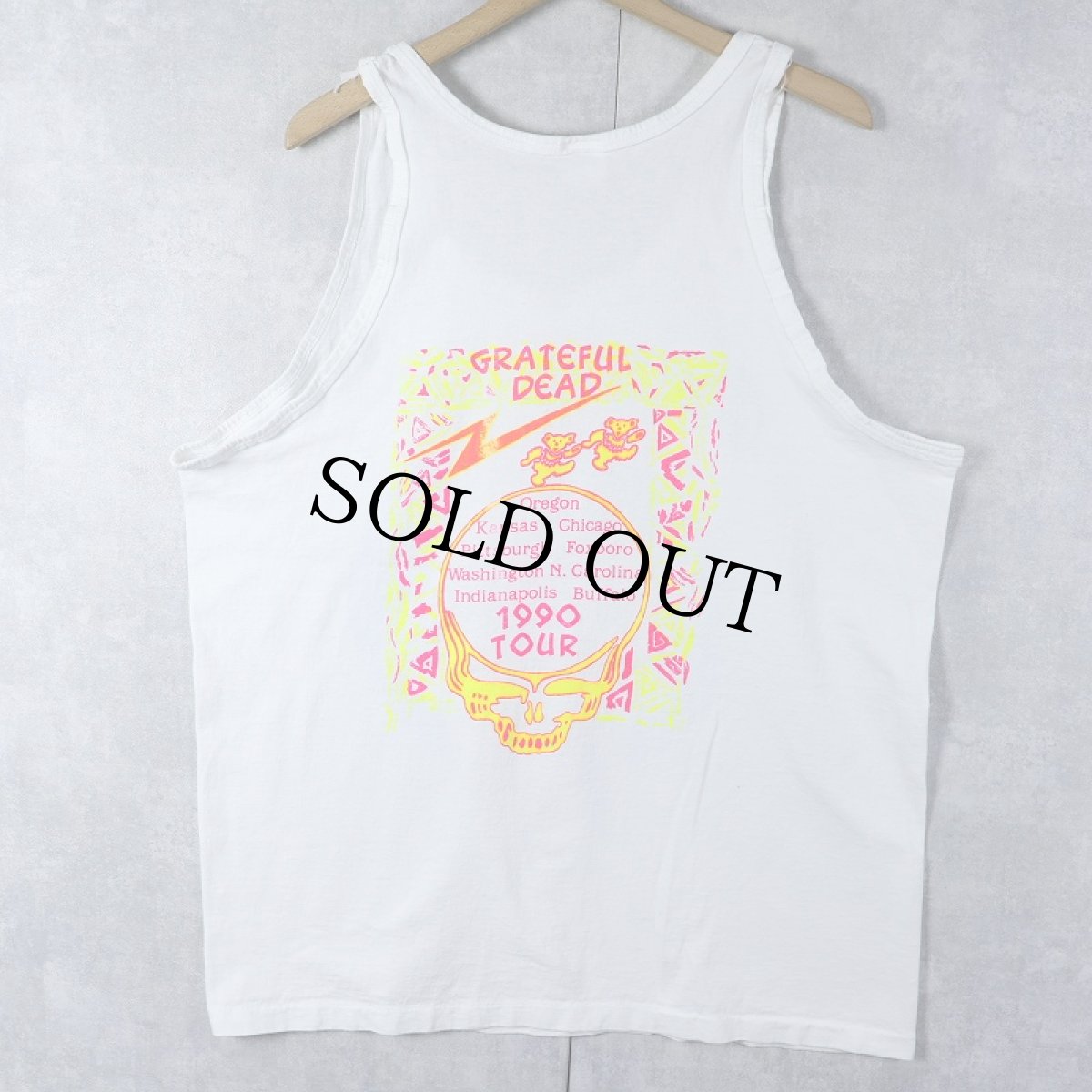 画像2: 80〜90's GRATEFUL DEAD USA製 ロックバンドタンクトップ XL (2)