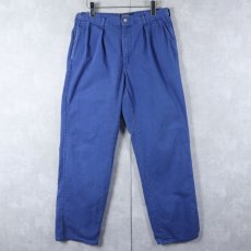 画像1: 90's POLO Ralph Lauren USA製 2タック コットンチノトラウザーズ W30 (1)