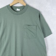 画像1: 90's FRUIT OF THE LOOM USA製 無地 ポケットTシャツ XL (1)