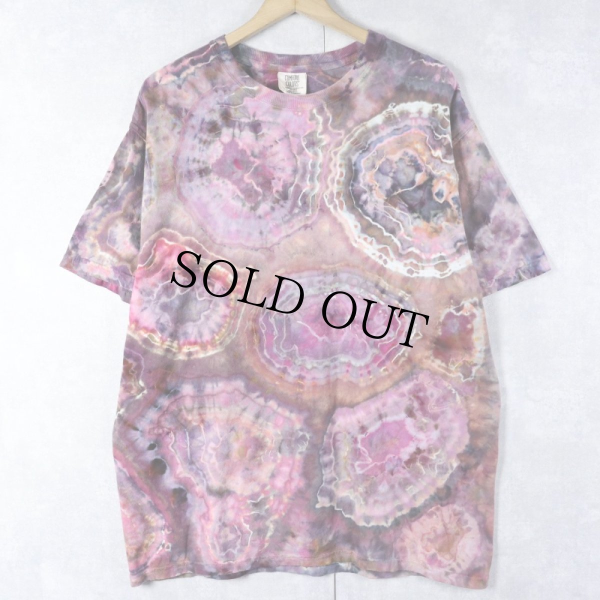 画像1: COMFORT COLORS タイダイ染めTシャツ L (1)